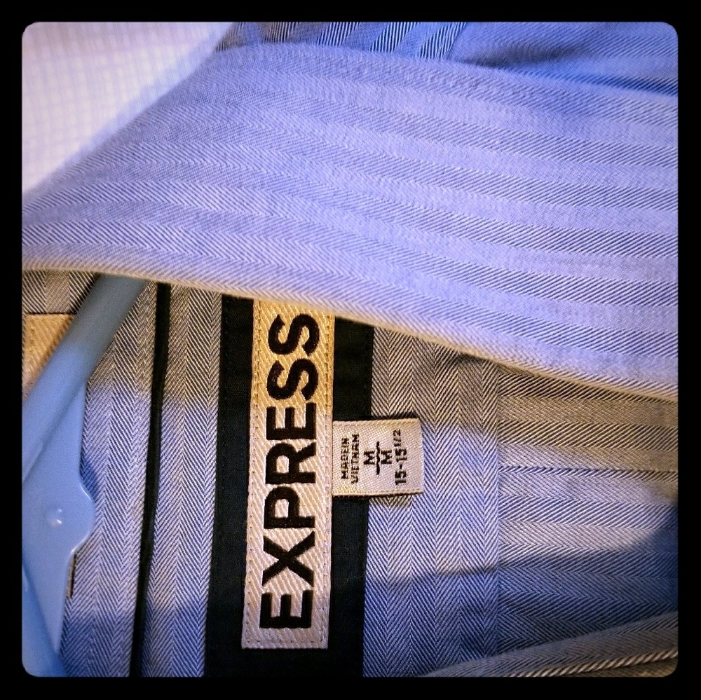 Express military style dress shirt.